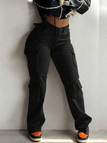 Nia High Waisted Cargo Pants