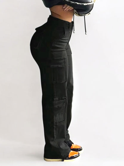 Nia High Waisted Cargo Pants