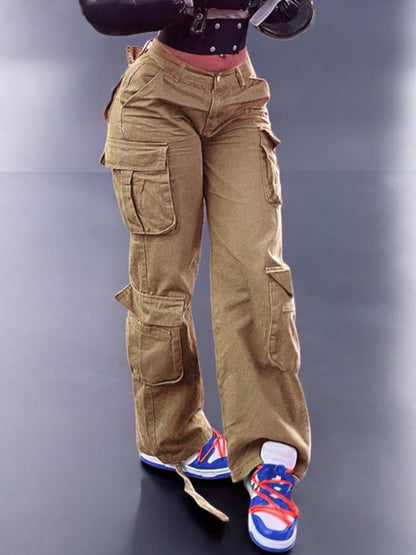 Nia High Waisted Cargo Pants